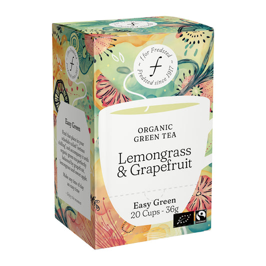 Fredsted organic green tea sitrongress og grapefrukt